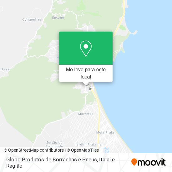 Globo Produtos de Borrachas e Pneus mapa