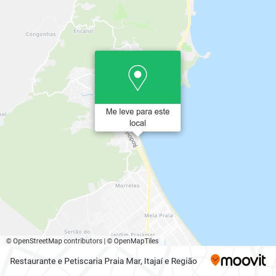 Restaurante e Petiscaria Praia Mar mapa
