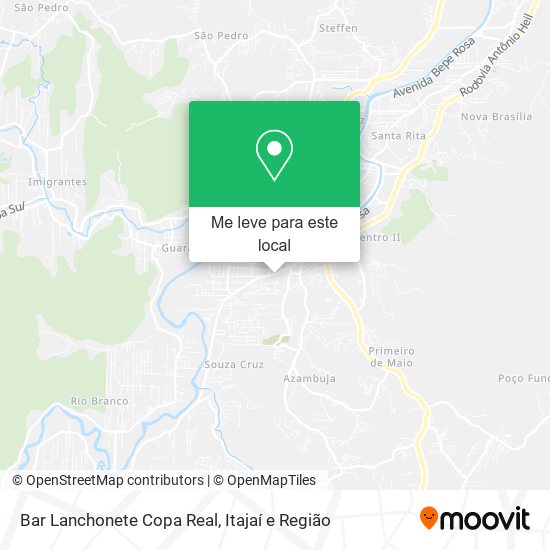 Bar Lanchonete Copa Real mapa