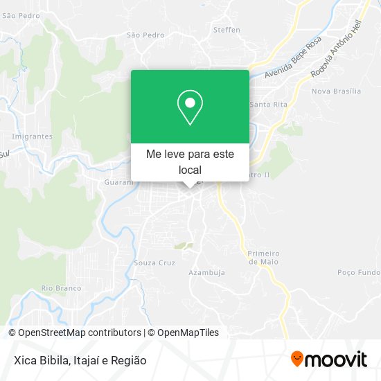 Xica Bibila mapa