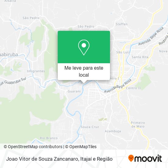 Joao Vitor de Souza Zancanaro mapa