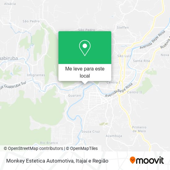 Monkey Estetica Automotiva mapa