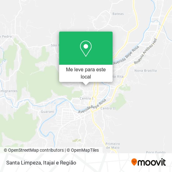 Santa Limpeza mapa
