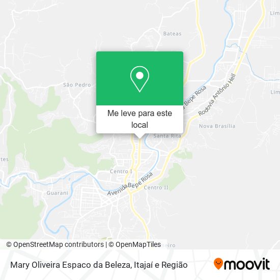 Mary Oliveira Espaco da Beleza mapa