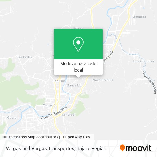 Vargas and Vargas Transportes mapa