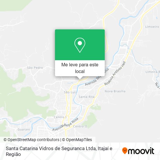 Santa Catarina Vidros de Seguranca Ltda mapa
