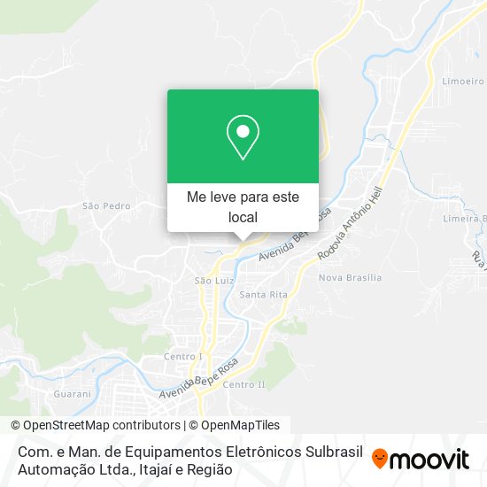 Com. e Man. de Equipamentos Eletrônicos Sulbrasil Automação Ltda. mapa