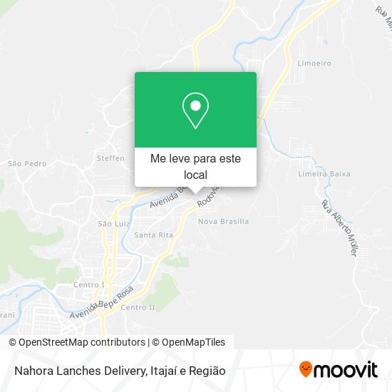 Nahora Lanches Delivery mapa