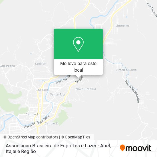Associacao Brasileira de Esportes e Lazer - Abel mapa