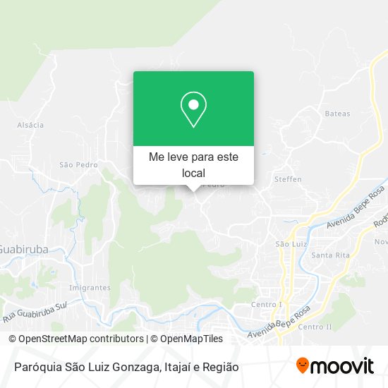 Paróquia São Luiz Gonzaga mapa