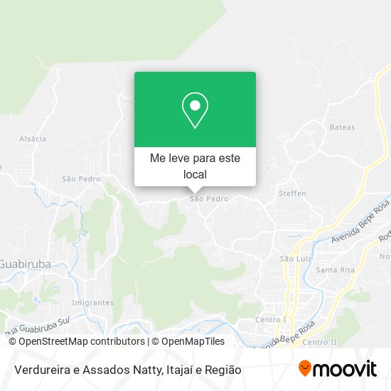 Verdureira e Assados Natty mapa