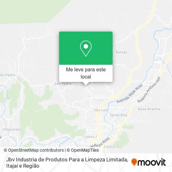 Jbv Industria de Produtos Para a Limpeza Limitada mapa