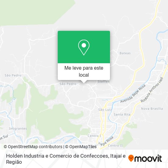 Holden Industria e Comercio de Confeccoes mapa