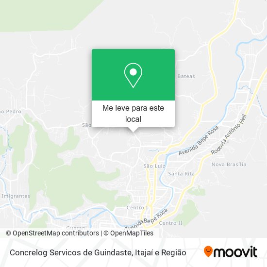 Concrelog Servicos de Guindaste mapa