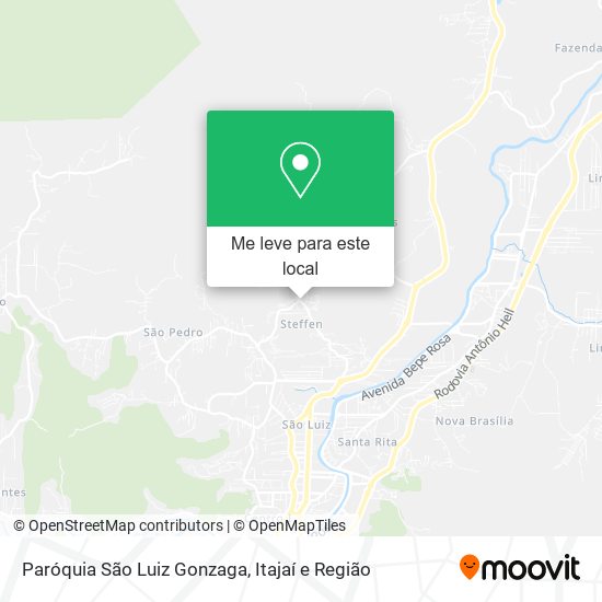 Paróquia São Luiz Gonzaga mapa