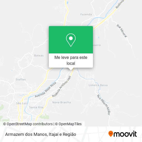 Armazem dos Manos mapa