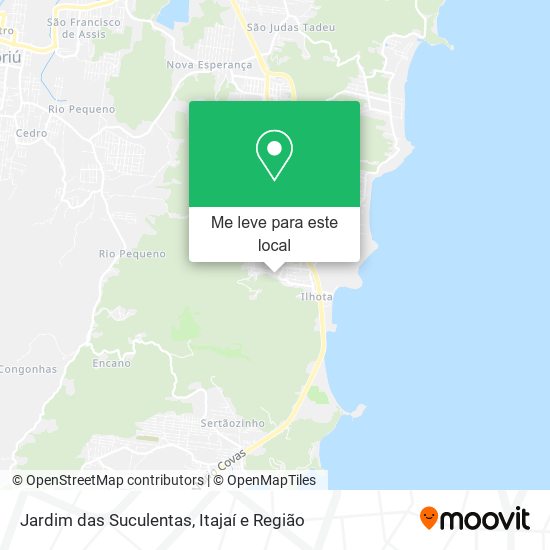 Jardim das Suculentas mapa