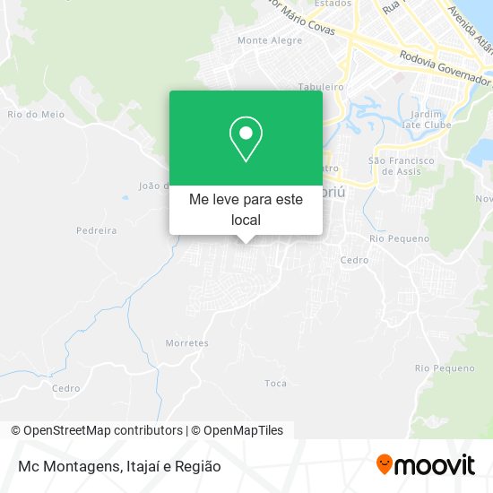 Mc Montagens mapa