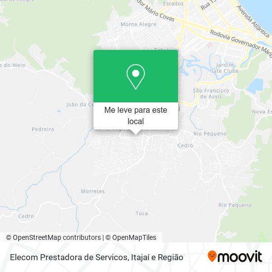 Elecom Prestadora de Servicos mapa