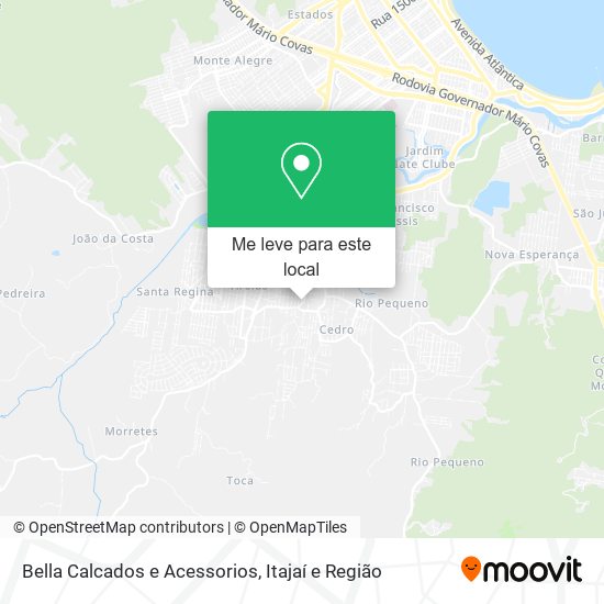 Bella Calcados e Acessorios mapa