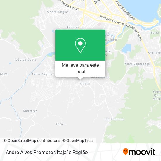 Andre Alves Promotor mapa