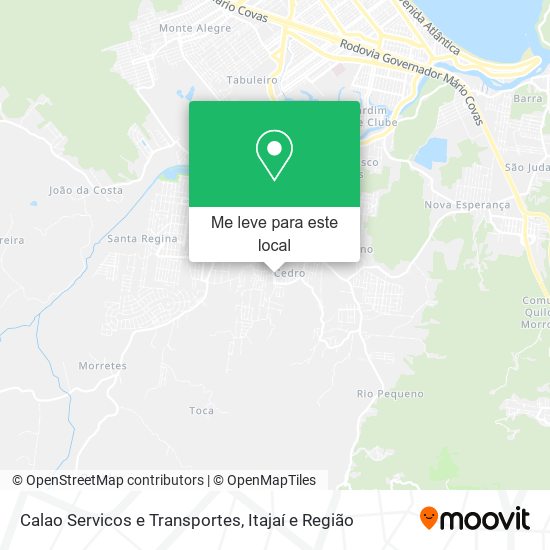 Calao Servicos e Transportes mapa