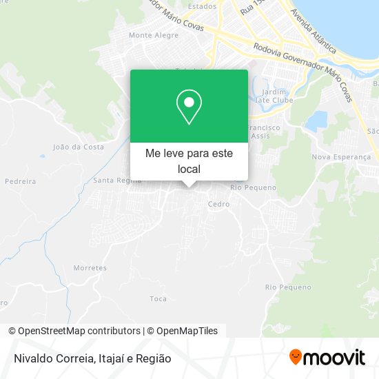 Nivaldo Correia mapa