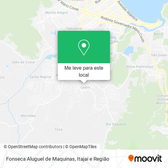 Fonseca Aluguel de Maquinas mapa