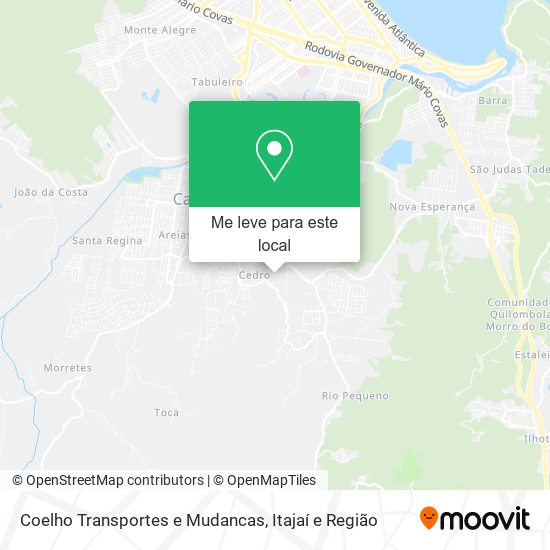 Coelho Transportes e Mudancas mapa
