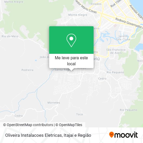 Oliveira Instalacoes Eletricas mapa