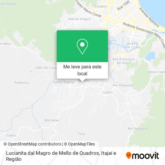 Lucianita dal Magro de Mello de Quadros mapa