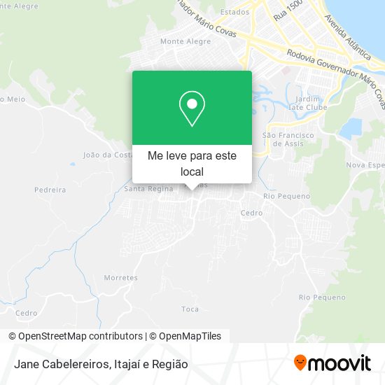 Jane Cabelereiros mapa