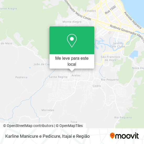 Karline Manicure e Pedicure mapa