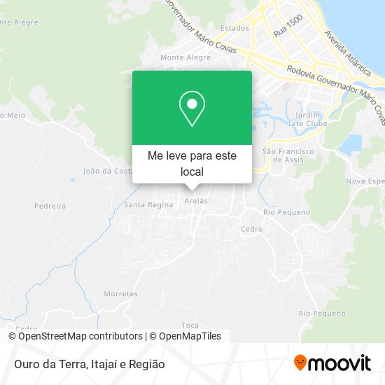 Ouro da Terra mapa
