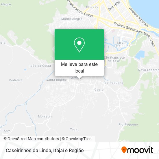 Caseirinhos da Linda mapa