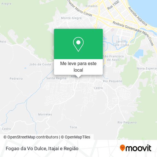 Fogao da Vo Dulce mapa