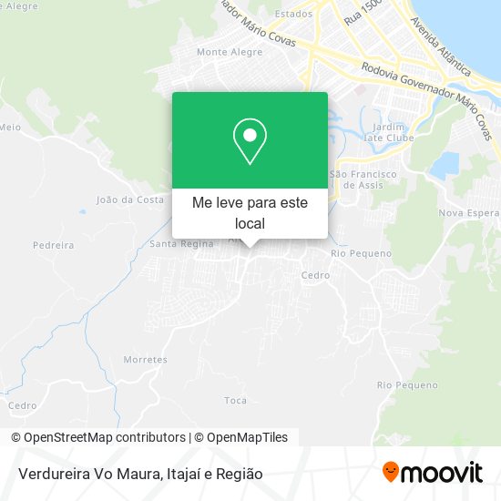 Verdureira Vo Maura mapa