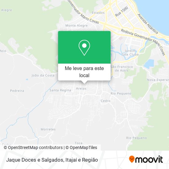 Jaque Doces e Salgados mapa
