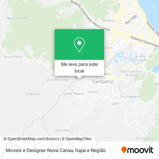 Moveis e Designer Nova Canaa mapa