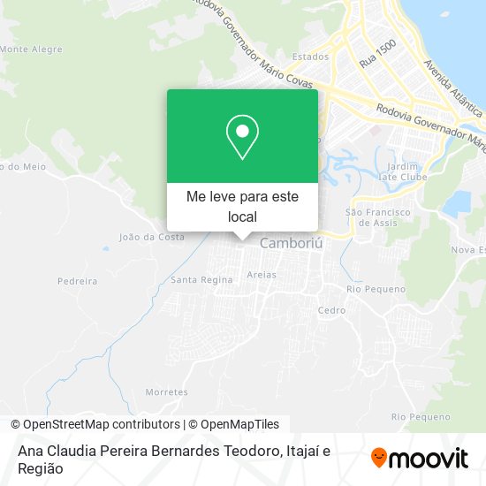 Ana Claudia Pereira Bernardes Teodoro mapa