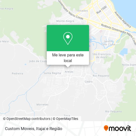 Custom Moveis mapa