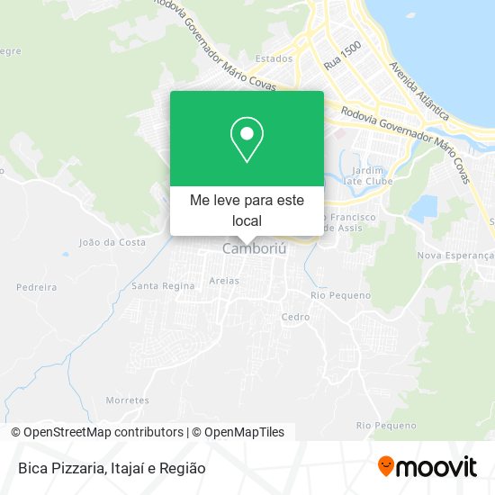 Bica Pizzaria mapa