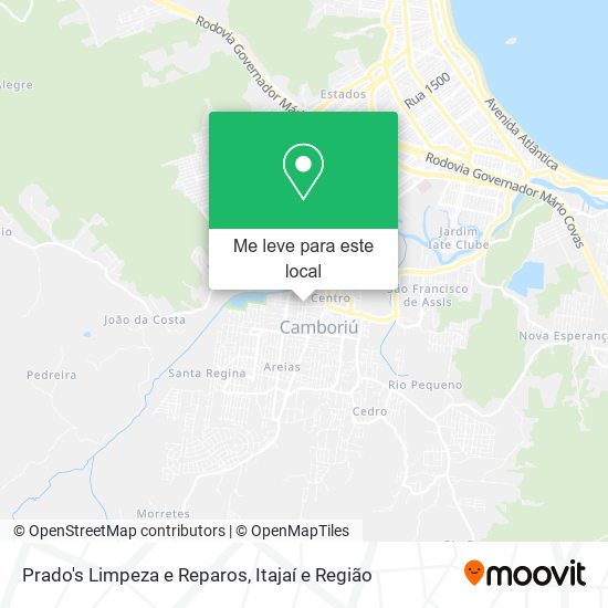 Prado's Limpeza e Reparos mapa