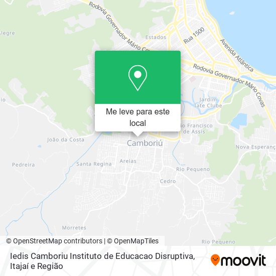 Iedis Camboriu Instituto de Educacao Disruptiva mapa