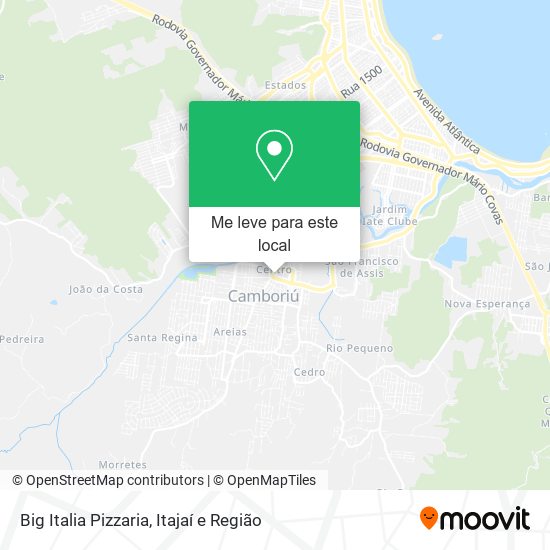 Big Italia Pizzaria mapa