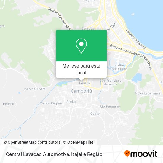 Central Lavacao Automotiva mapa