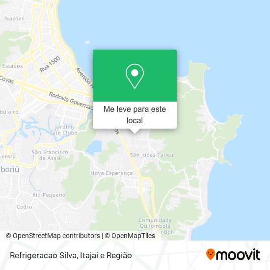 Refrigeracao Silva mapa