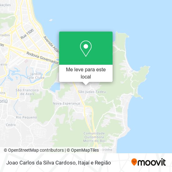 Joao Carlos da Silva Cardoso mapa