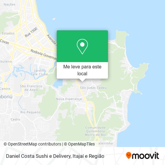 Daniel Costa Sushi e Delivery mapa