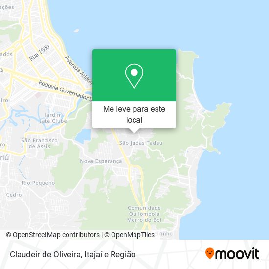 Claudeir de Oliveira mapa